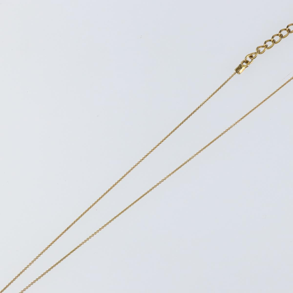 Christian Dior Chain Necklace metal Gold Tone Auth am9483