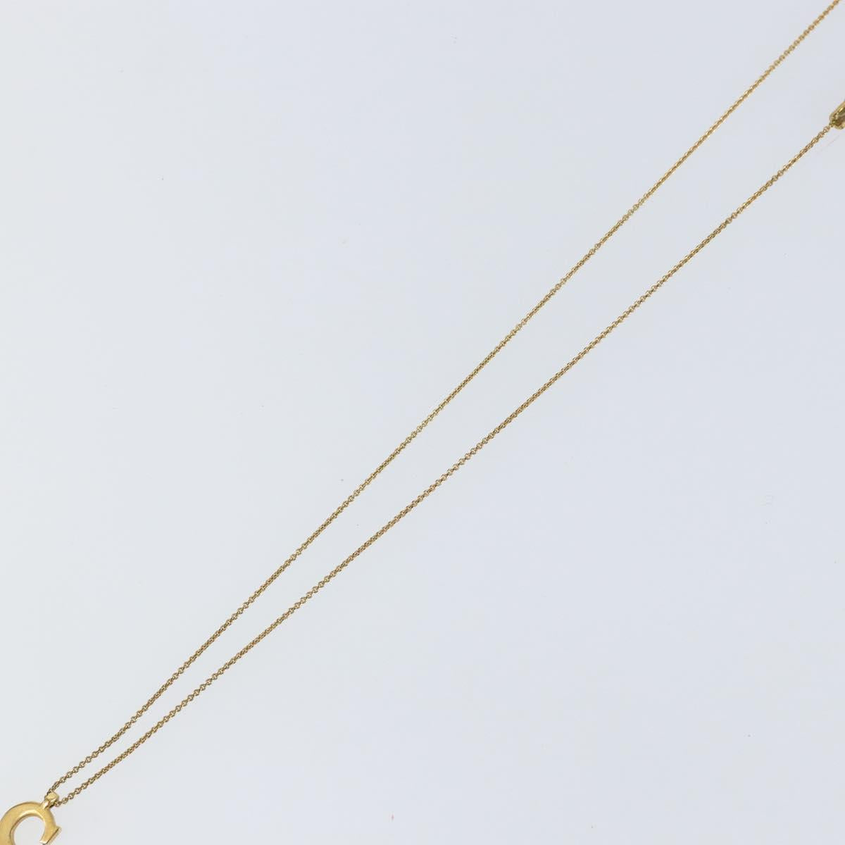 Christian Dior Chain Necklace metal Gold Tone Auth am9483