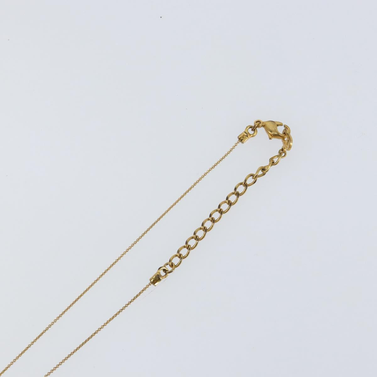 Christian Dior Chain Necklace metal Gold Tone Auth am9483