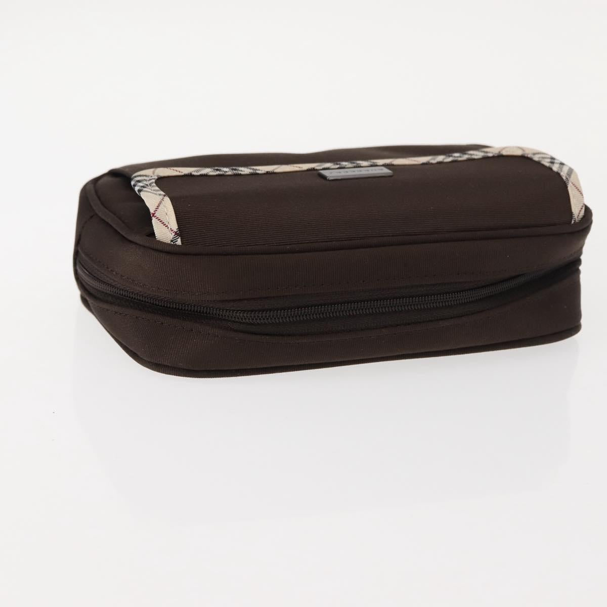 BURBERRY Nova Check Handkerchief Pouch Canvas 2Set Brown Beige Auth am9497