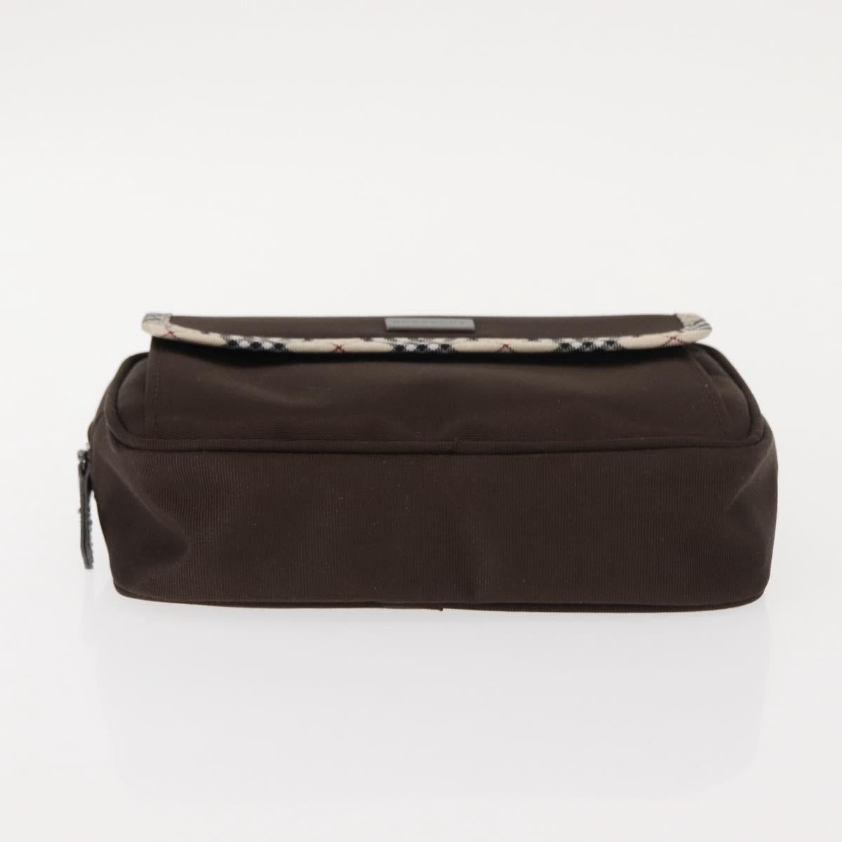 BURBERRY Nova Check Handkerchief Pouch Canvas 2 Set Brown Beige Auth am9497