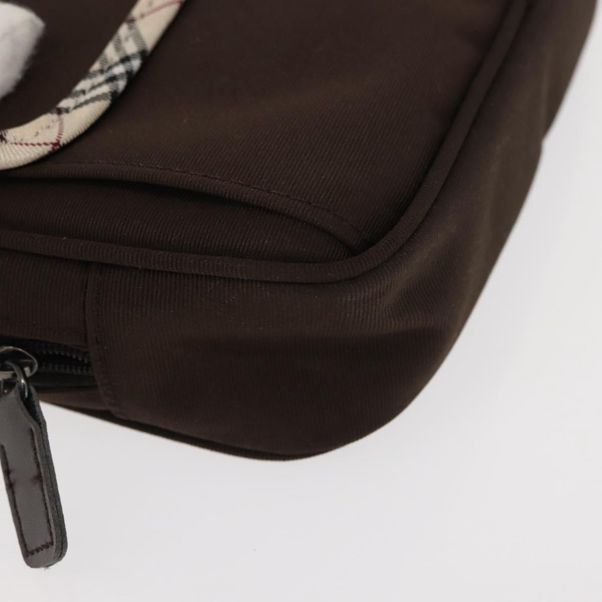 BURBERRY Nova Check Handkerchief Pouch Canvas 2Set Brown Beige Auth am9497