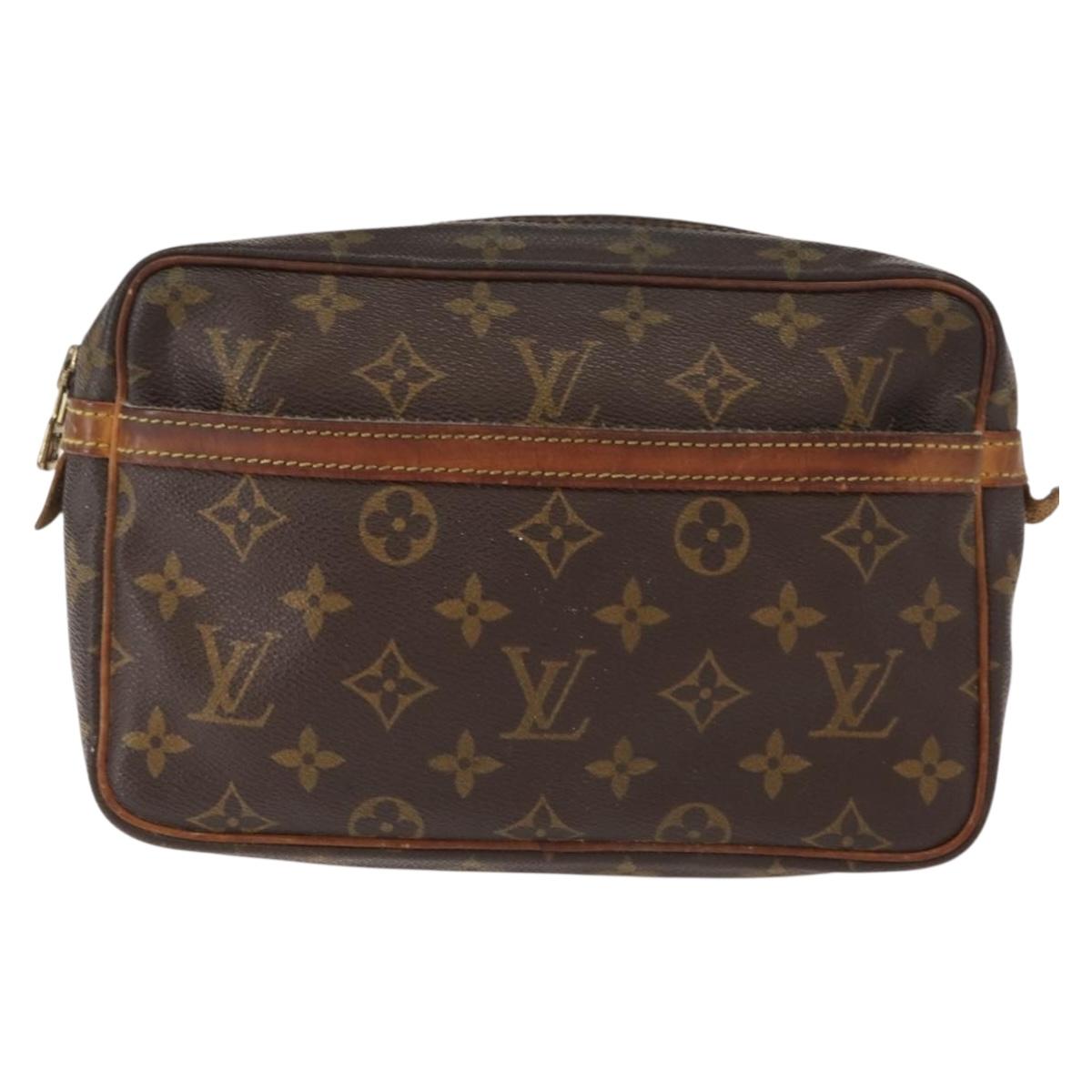 LOUIS VUITTON Monogram Compiegne 23 Clutch Bag M51847 LV Auth am9507