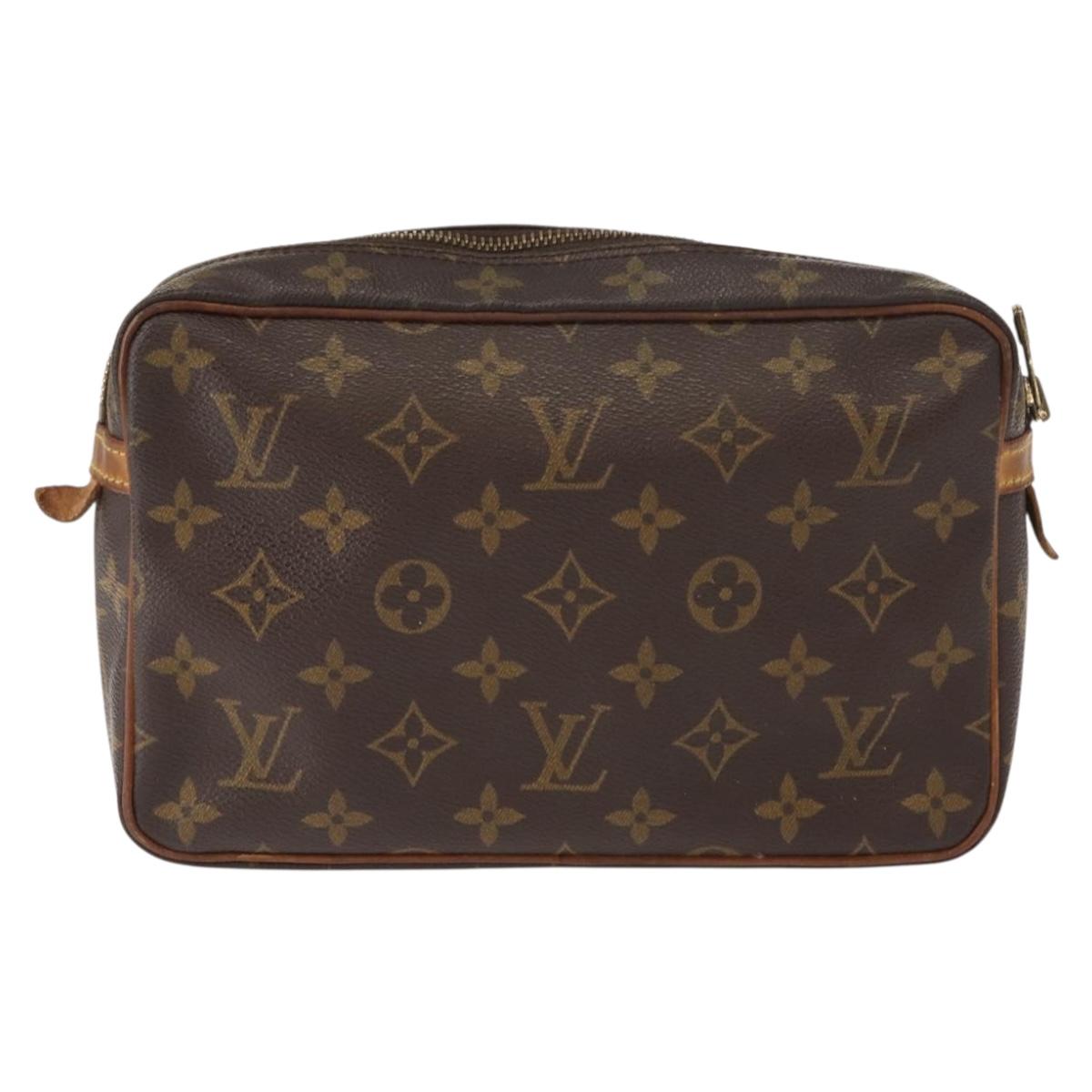 LOUIS VUITTON Monogram Compiegne 23 Clutch Bag M51847 LV Auth am9507