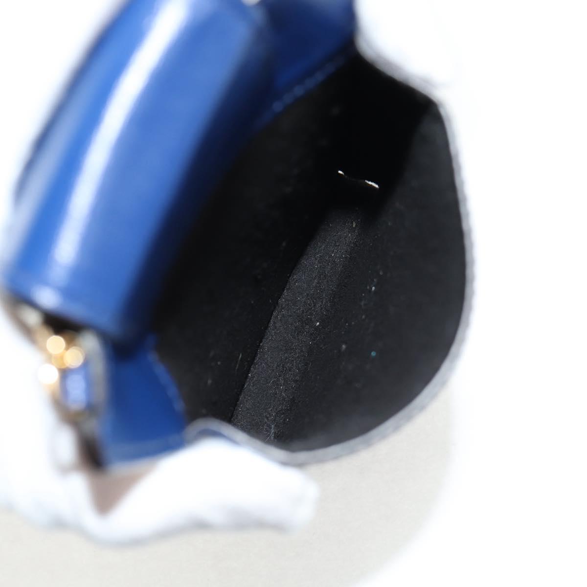 Salvatore Ferragamo Vara Chain Shoulder Phone Case Vala Blue Auth am9515V