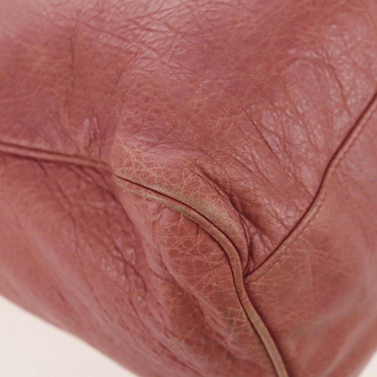 BALENCIAGA Classic Vero Hand Bag Leather 2way Pink 235216 Auth am9519V