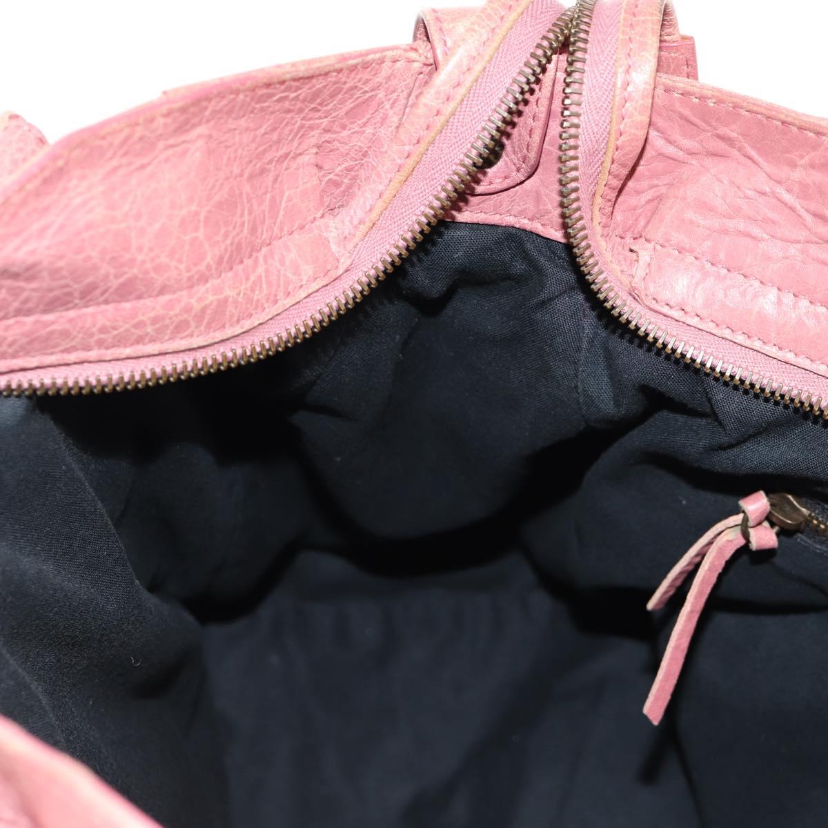 BALENCIAGA Classic Vero Hand Bag Leather 2way Pink 235216 Auth am9519V