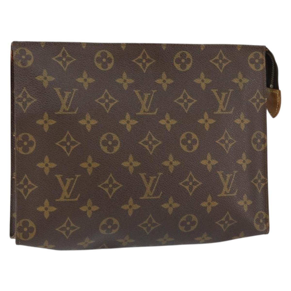 LOUIS VUITTON Monogram Poche Toilette 26 Pouch M47542 LV Auth am9521