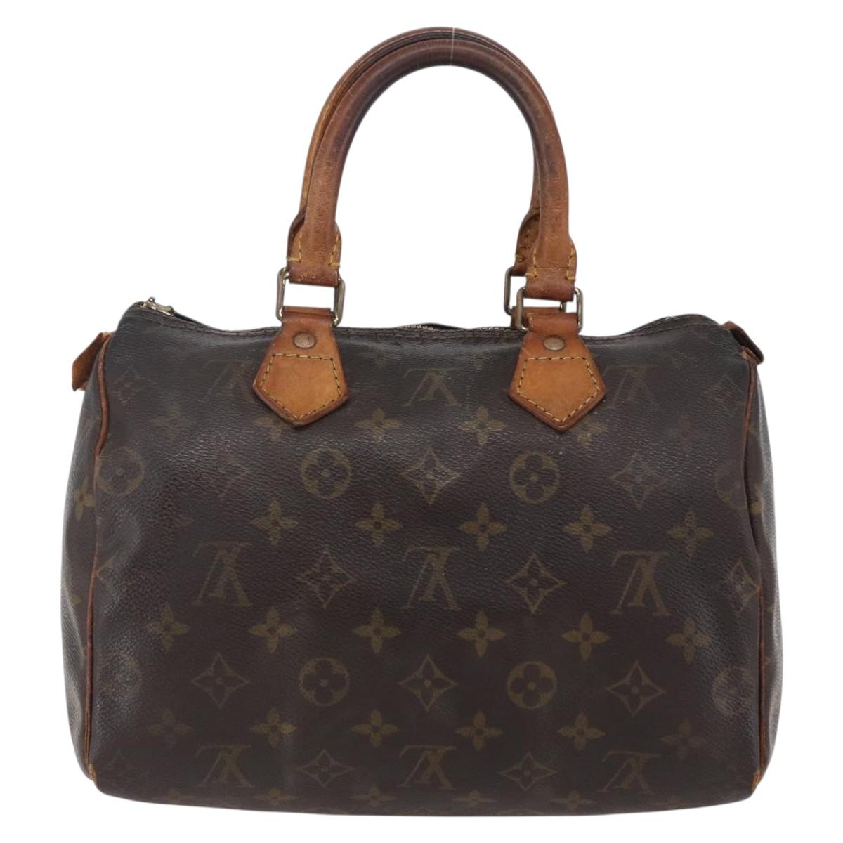 LOUIS VUITTON Monogram Speedy 25 Hand Bag M41528 LV Auth am9524