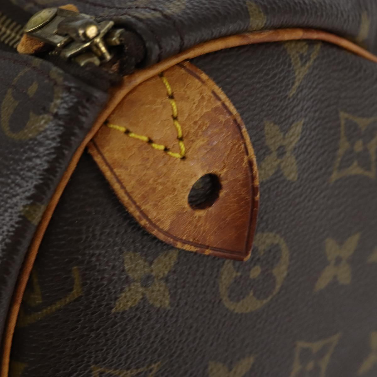 LOUIS VUITTON Monogram Speedy 35 Hand Bag M41524 LV Auth am9526