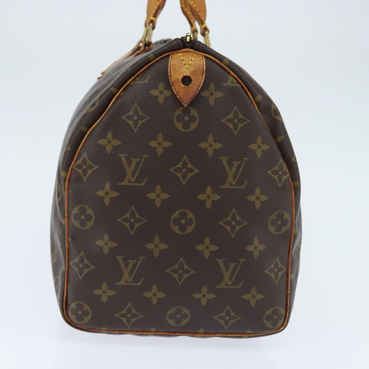 LOUIS VUITTON Monogram Speedy 35 Hand Bag M41524 LV Auth am9526