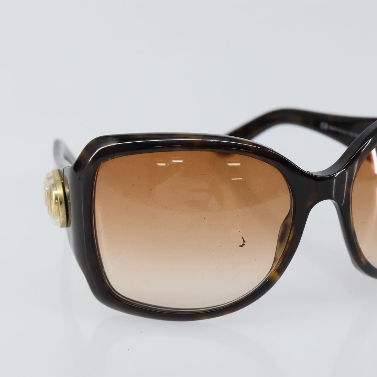 GUCCI Interlocking G Sunglasses plastic Dark Brown Auth am9542