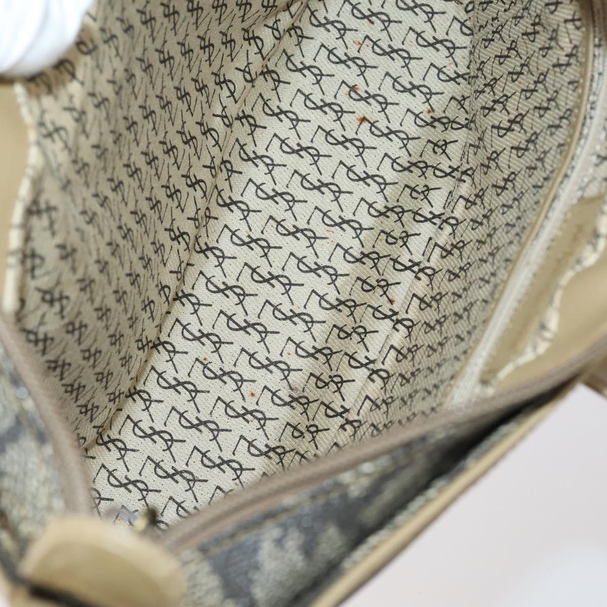 SAINT LAURENT Loewe Shoulder Bag PVC 2 Set Brown Black Auth am9546