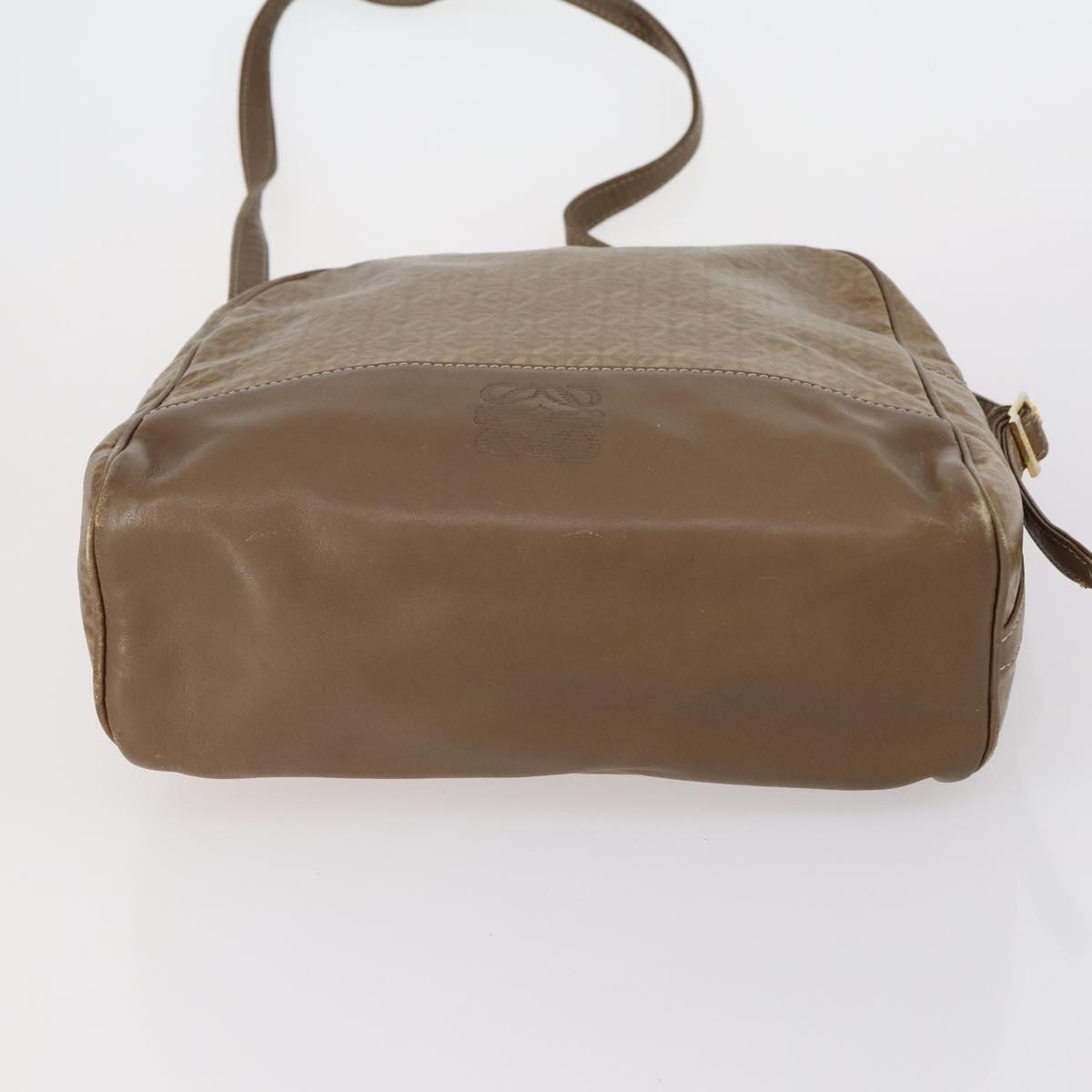 SAINT LAURENT Loewe Shoulder Bag PVC 2 Set Brown Black Auth am9546