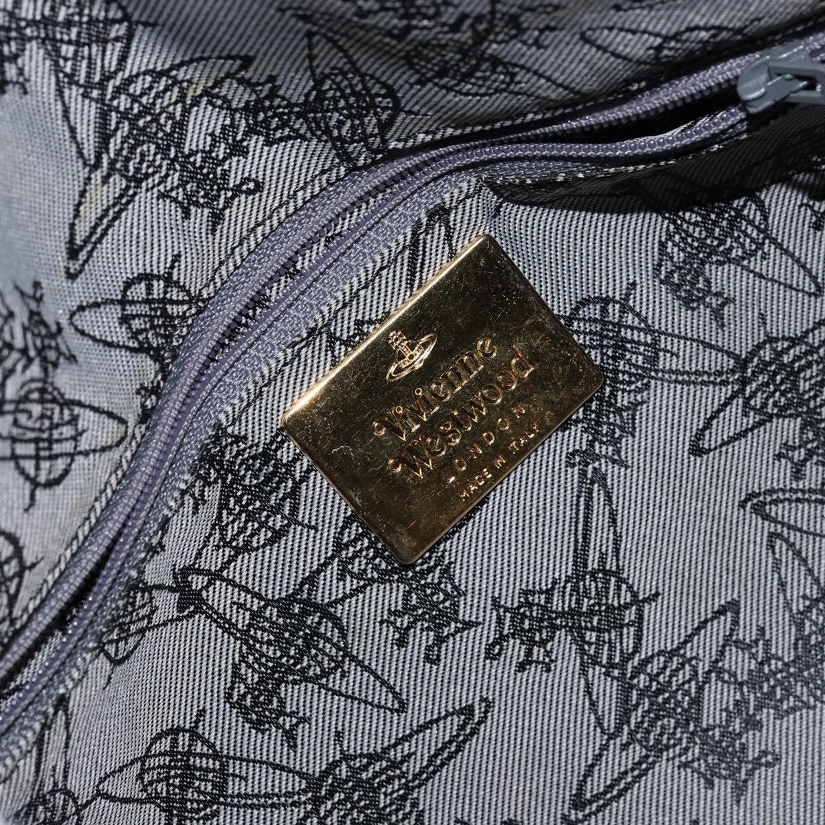 Vivienne Westwood Shukatatan Hand Bag PVC Red Gold Auth am9551