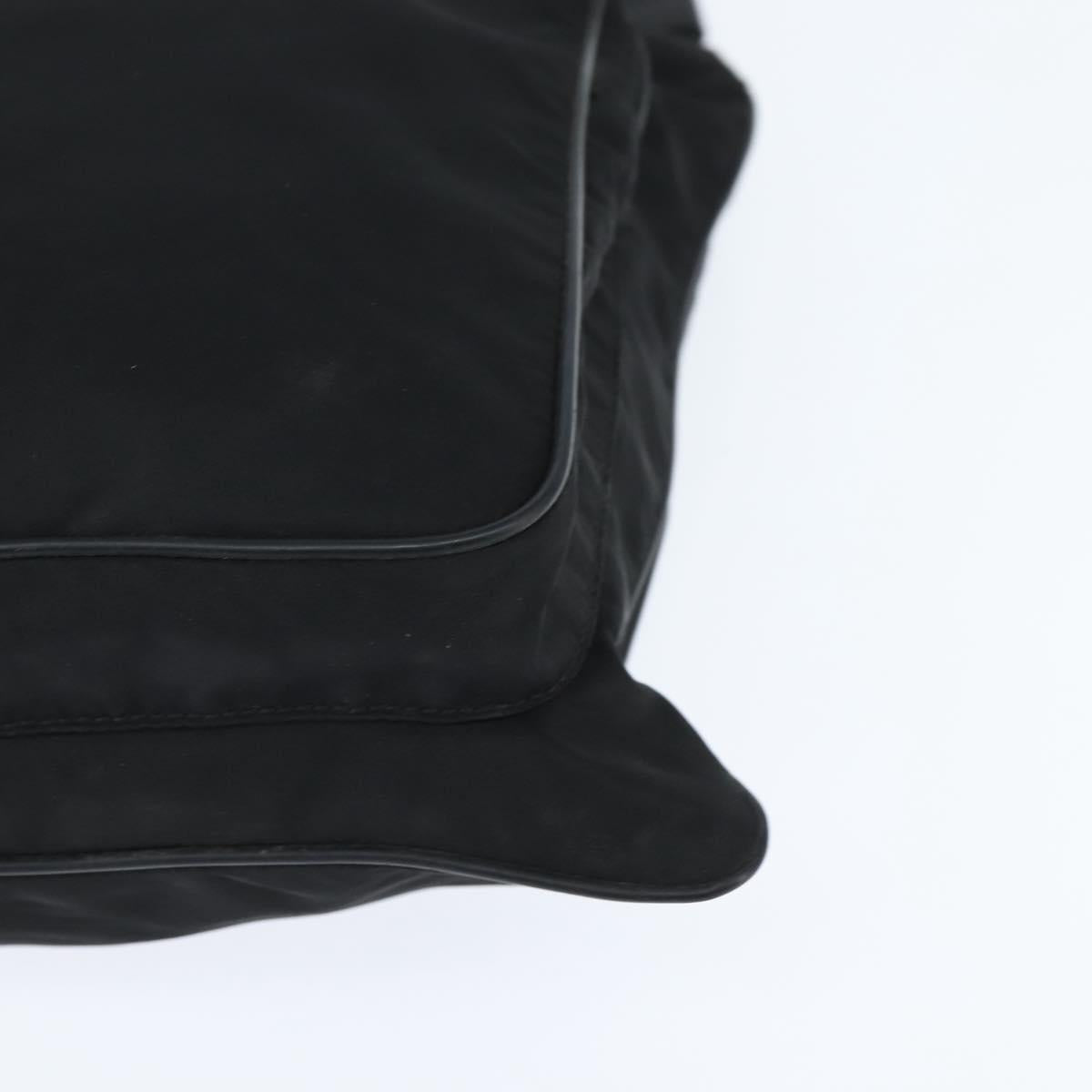 PRADA Shoulder Bag Nylon Black Silver Auth am9553