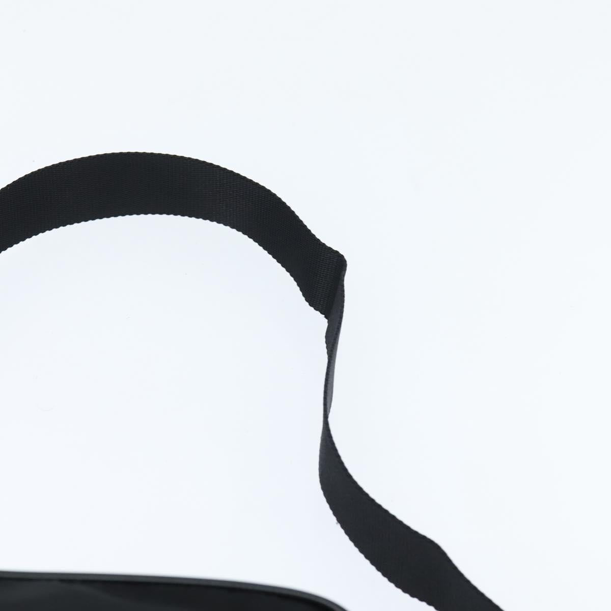 PRADA Shoulder Bag Nylon Black Silver Auth am9554