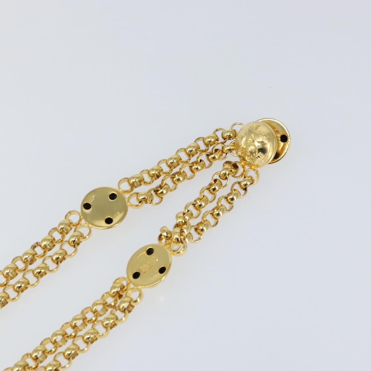 Salvatore Ferragamo Chain Belt metal Gold Auth am9558