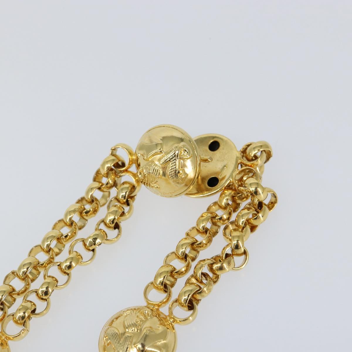 Salvatore Ferragamo Chain Belt metal Gold Auth am9558