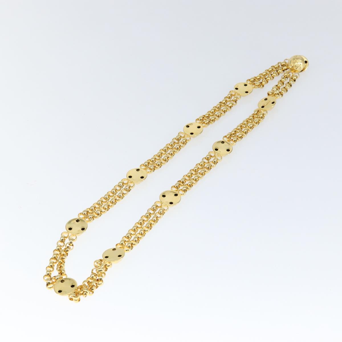 Salvatore Ferragamo Chain Belt metal Gold Auth am9558