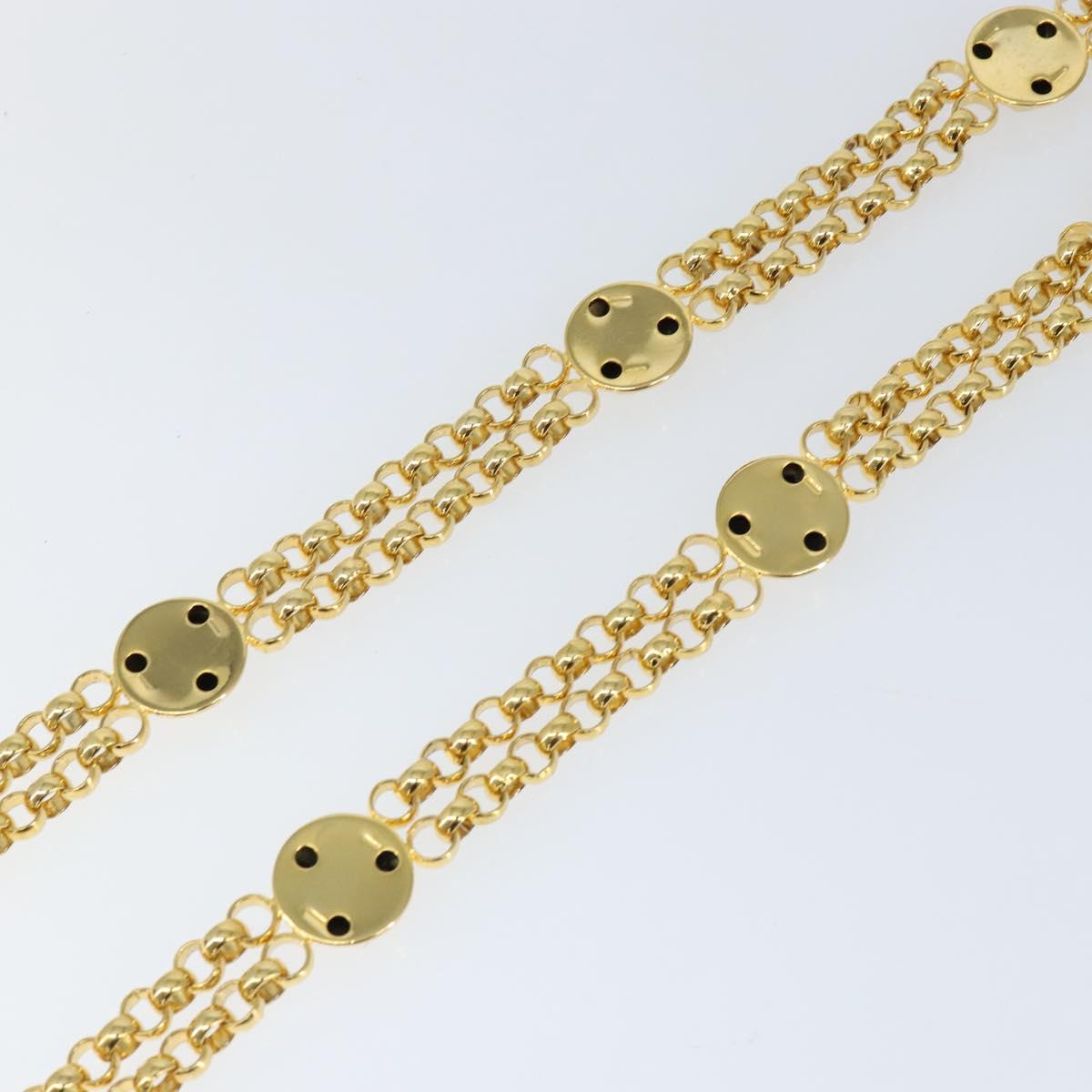 Salvatore Ferragamo Chain Belt metal Gold Auth am9558