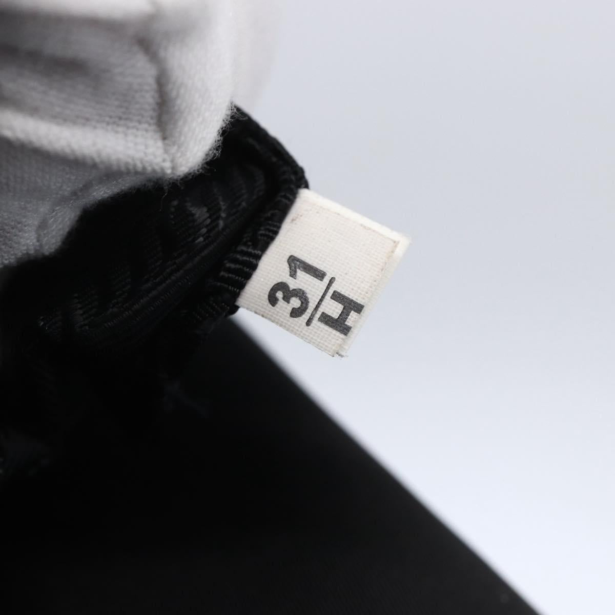 PRADA Shoulder Bag Nylon Black Silver Auth am9570V