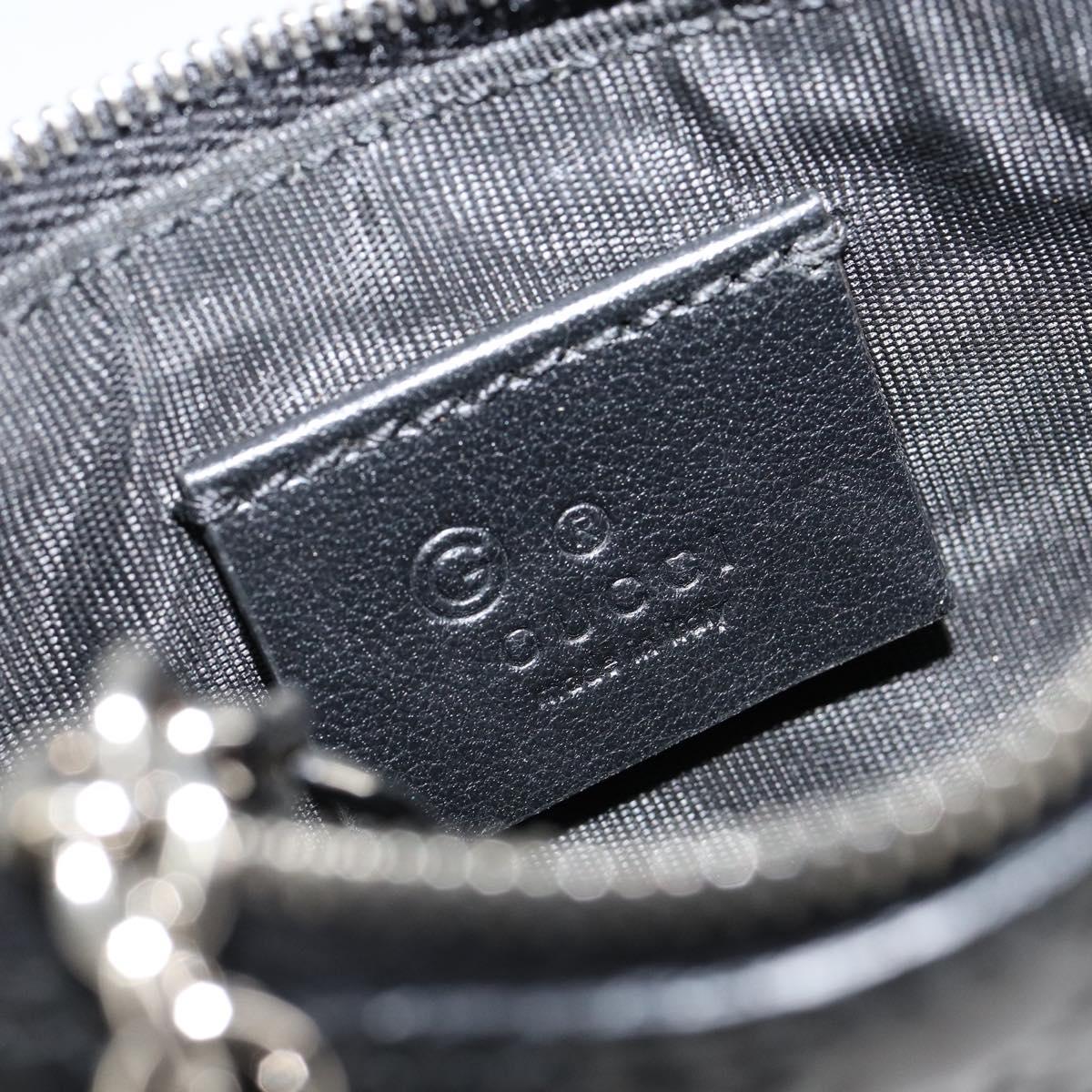 GUCCI Micro Guccissima Coin Purse Leather Black 544476 Auth am9573V