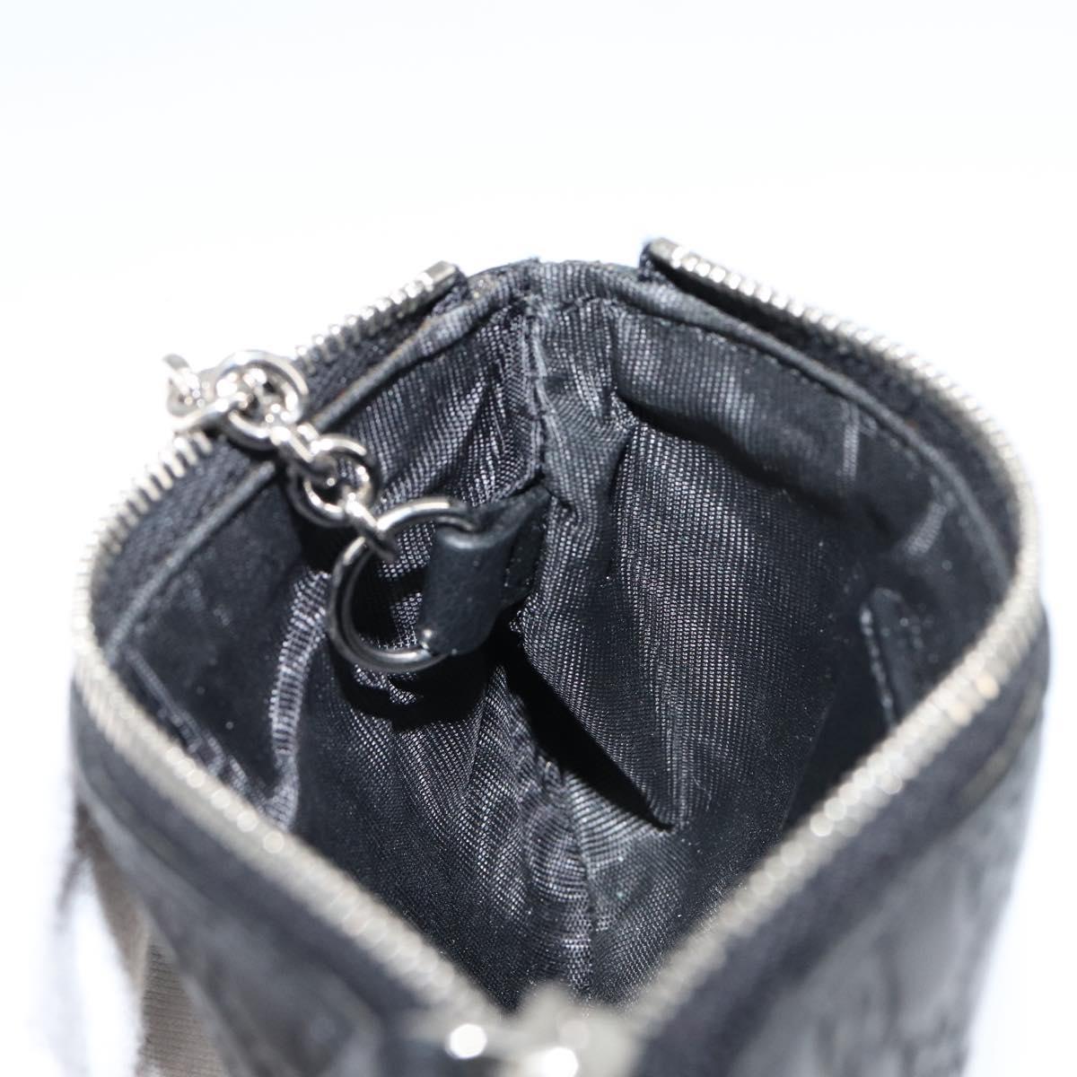 GUCCI Micro Guccissima Coin Purse Leather Black 544476 Auth am9573V