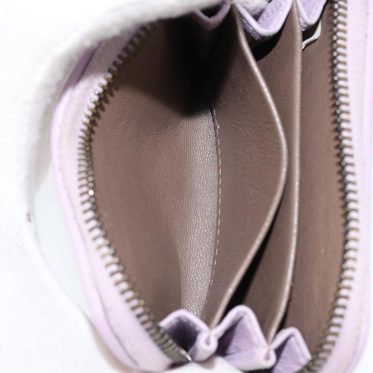 BOTTEGA VENETA INTRECCIATO Coin Purse Leather Pink Auth am9574V