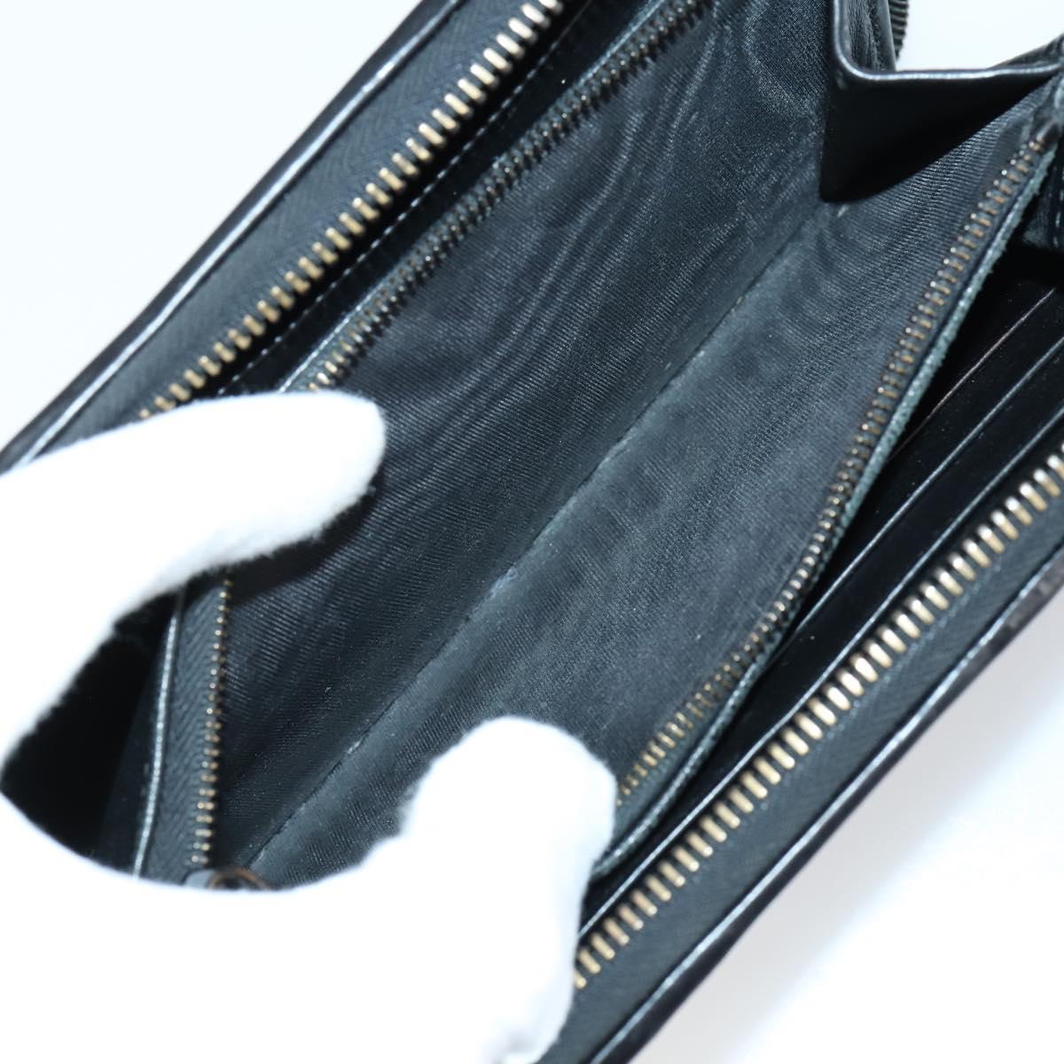 BOTTEGA VENETA INTRECCIATO Wallet Leather 3Set Black Auth am9581