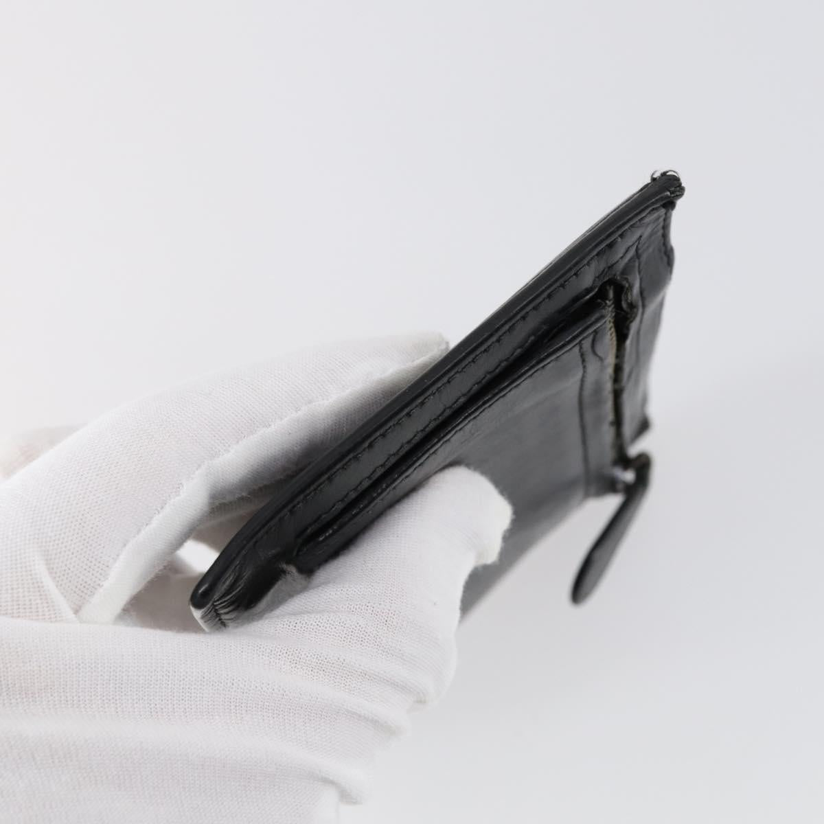 BOTTEGA VENETA INTRECCIATO Wallet Leather 3Set Black Auth am9581