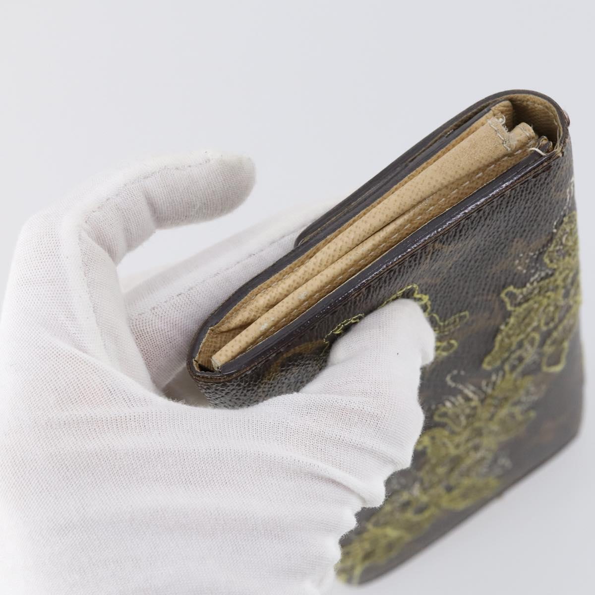 LOUIS VUITTON Monogram Wallet 2 Set LV Auth am9586