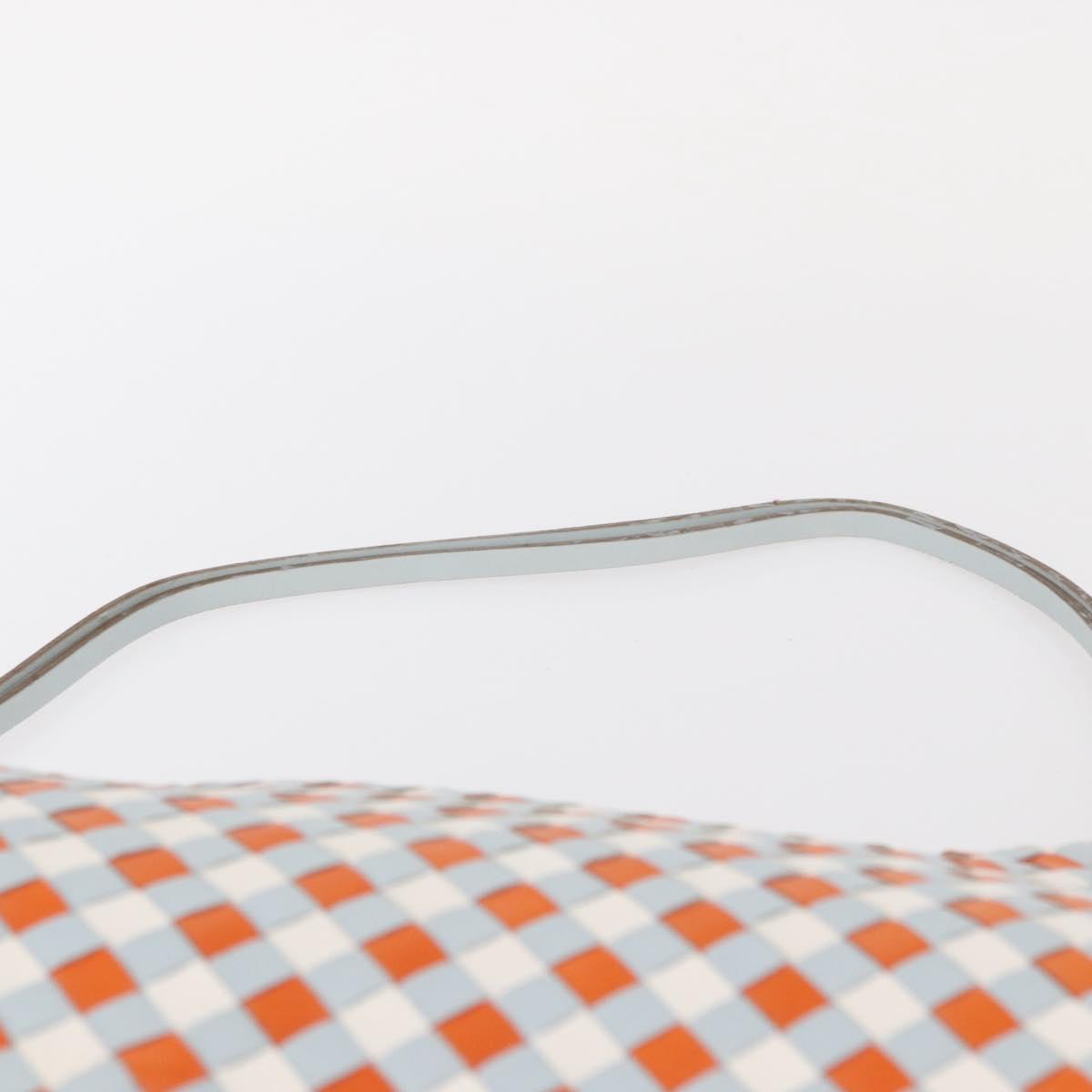 BOTTEGA VENETA INTRECCIATO Shoulder Bag Leather Light Blue Gold Auth am9591