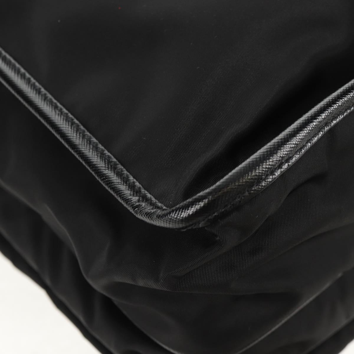 PRADA Shoulder Bag Nylon Black Silver Auth am9598V