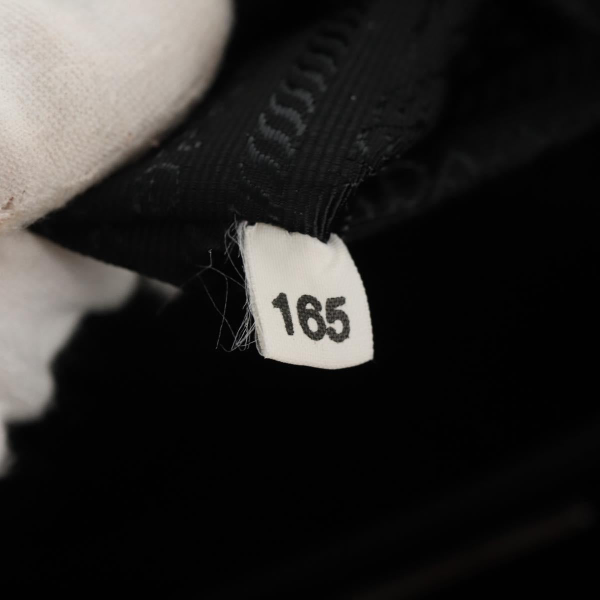 PRADA Shoulder Bag Nylon Black Silver Auth am9598V