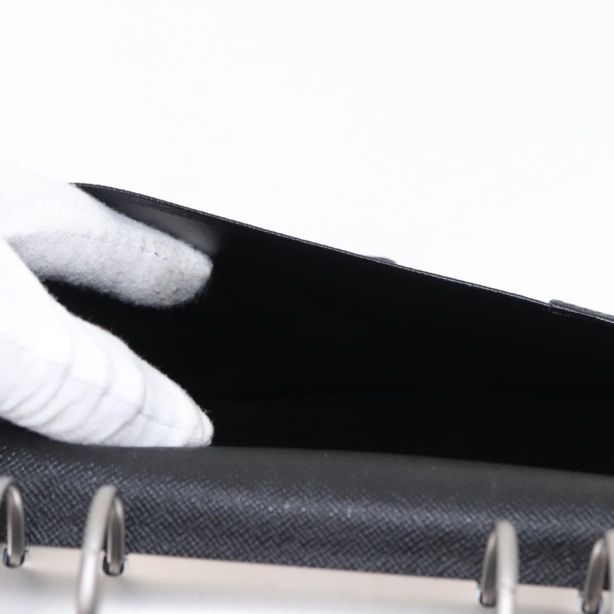 LOUIS VUITTON Taiga Agenda GM Day Planner Cover Black R20232 LV Auth am9599