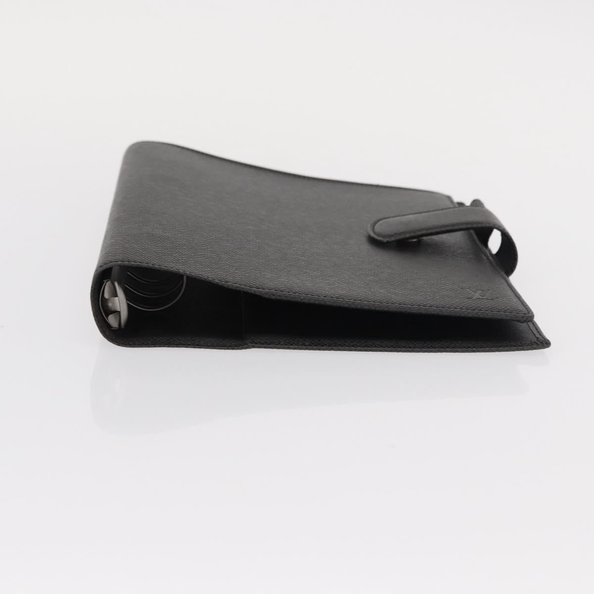 LOUIS VUITTON Taiga Agenda GM Day Planner Cover Black R20232 LV Auth am9599