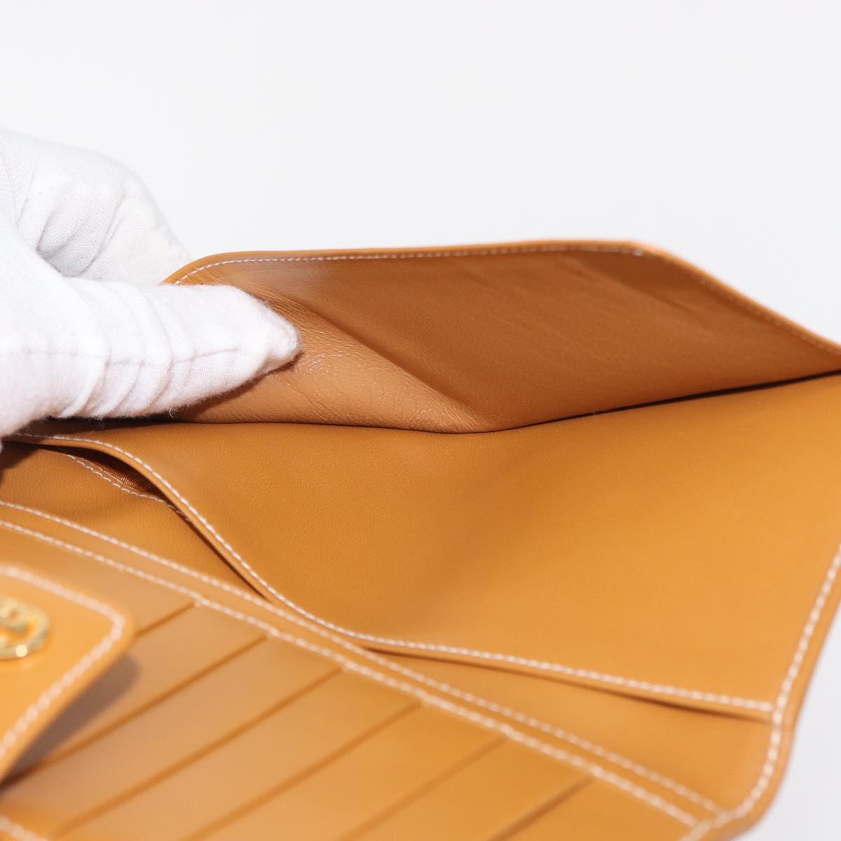 GUCCI Micro GG Supreme Long Wallet PVC Beige Gold 035 001 0758 Auth am9600V