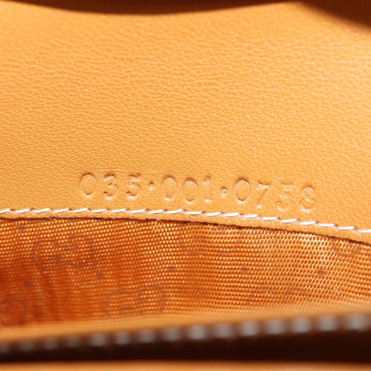 GUCCI Micro GG Supreme Long Wallet PVC Beige Gold 035 001 0758 Auth am9600V