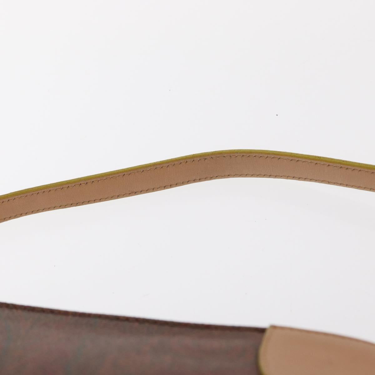 ETRO Paisley Shoulder Bag Canvas Brown Auth am9604