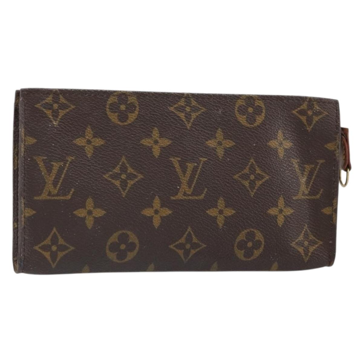 LOUIS VUITTON Monogram Bucket GM Accessory Pouch LV Auth am9606