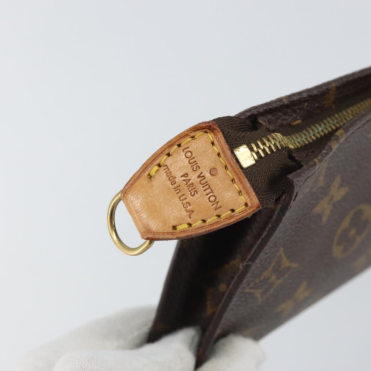 LOUIS VUITTON Monogram Bucket GM Accessory Pouch LV Auth am9606