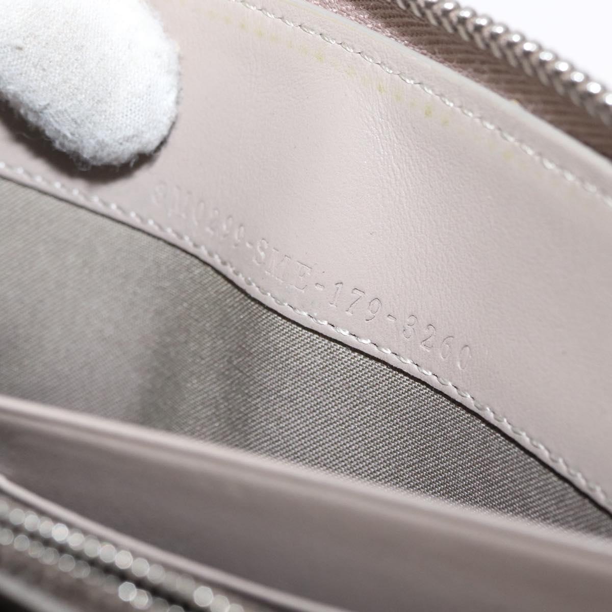 FENDI Long Wallet Leather Beige Gold Auth am9610