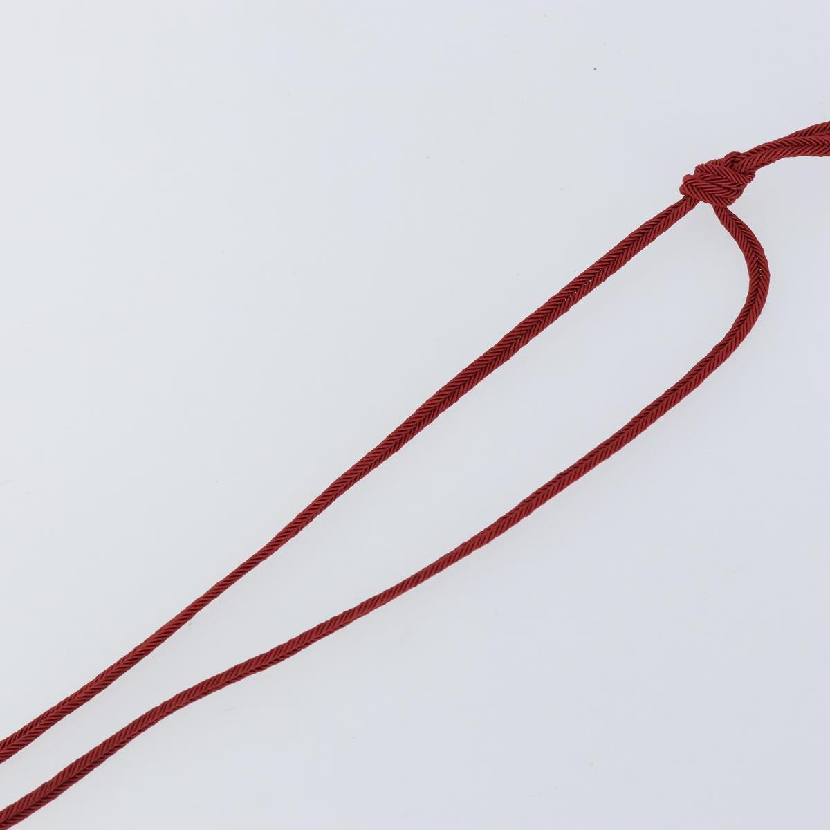 Baccarat Necklace Glass Orange Auth am9611