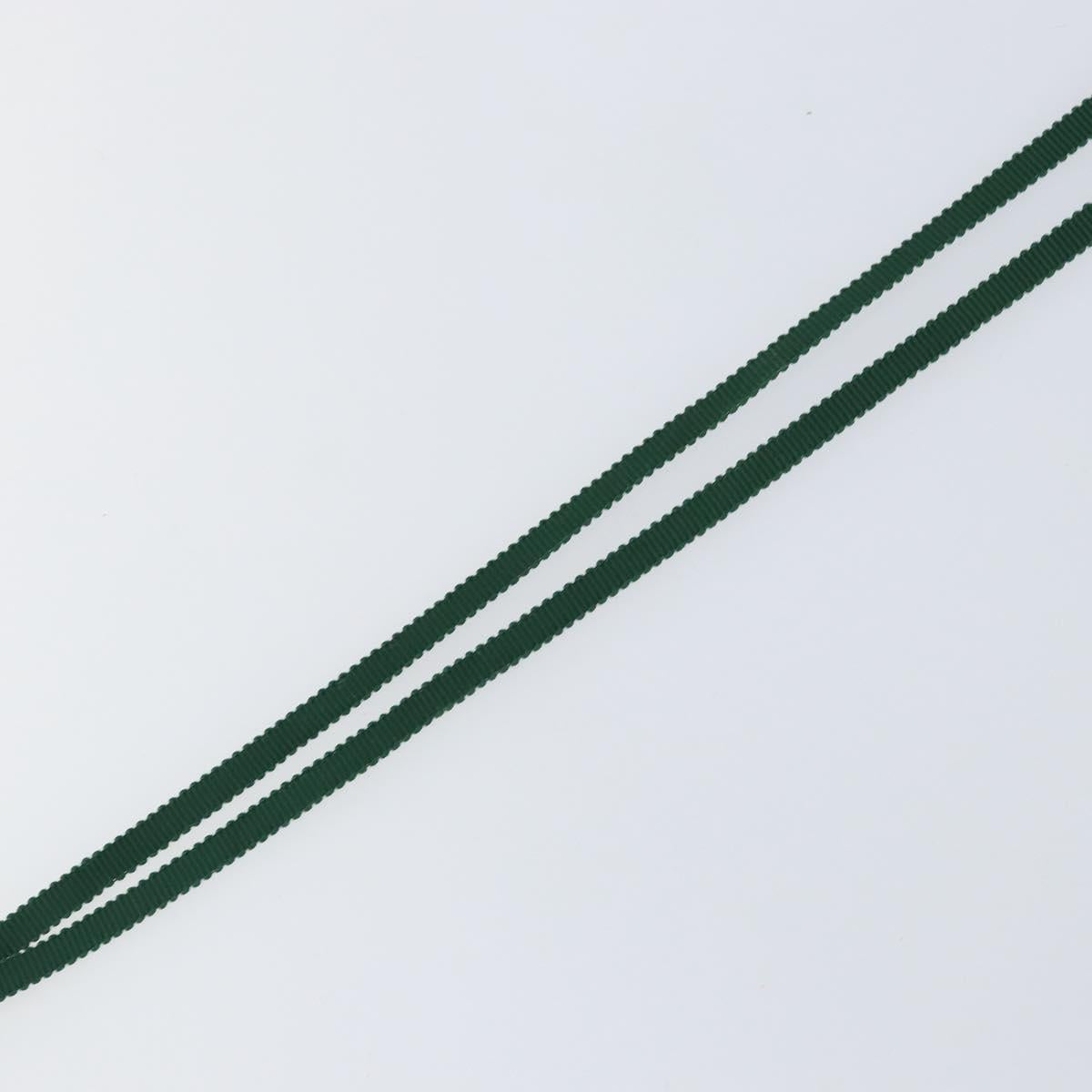 Baccarat Necklace Glass Green Auth am9612