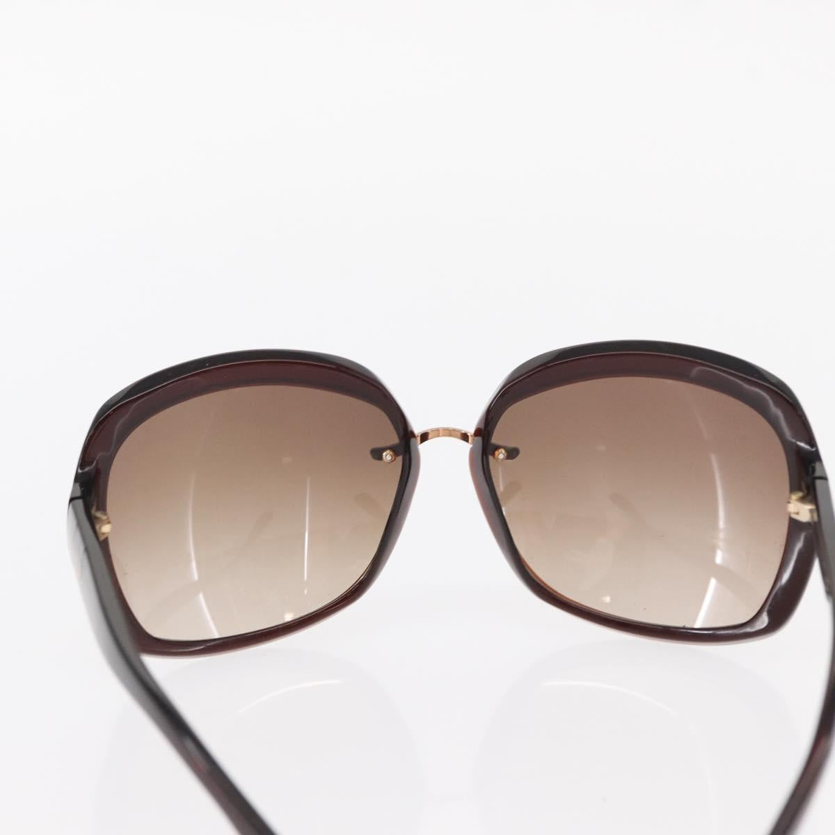 GUCCI Sunglasses plastic Dark Brown Auth am9614