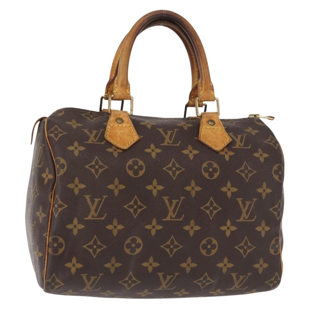 LOUIS VUITTON Monogram Speedy 25 Hand Bag M41528 LV Auth am9638