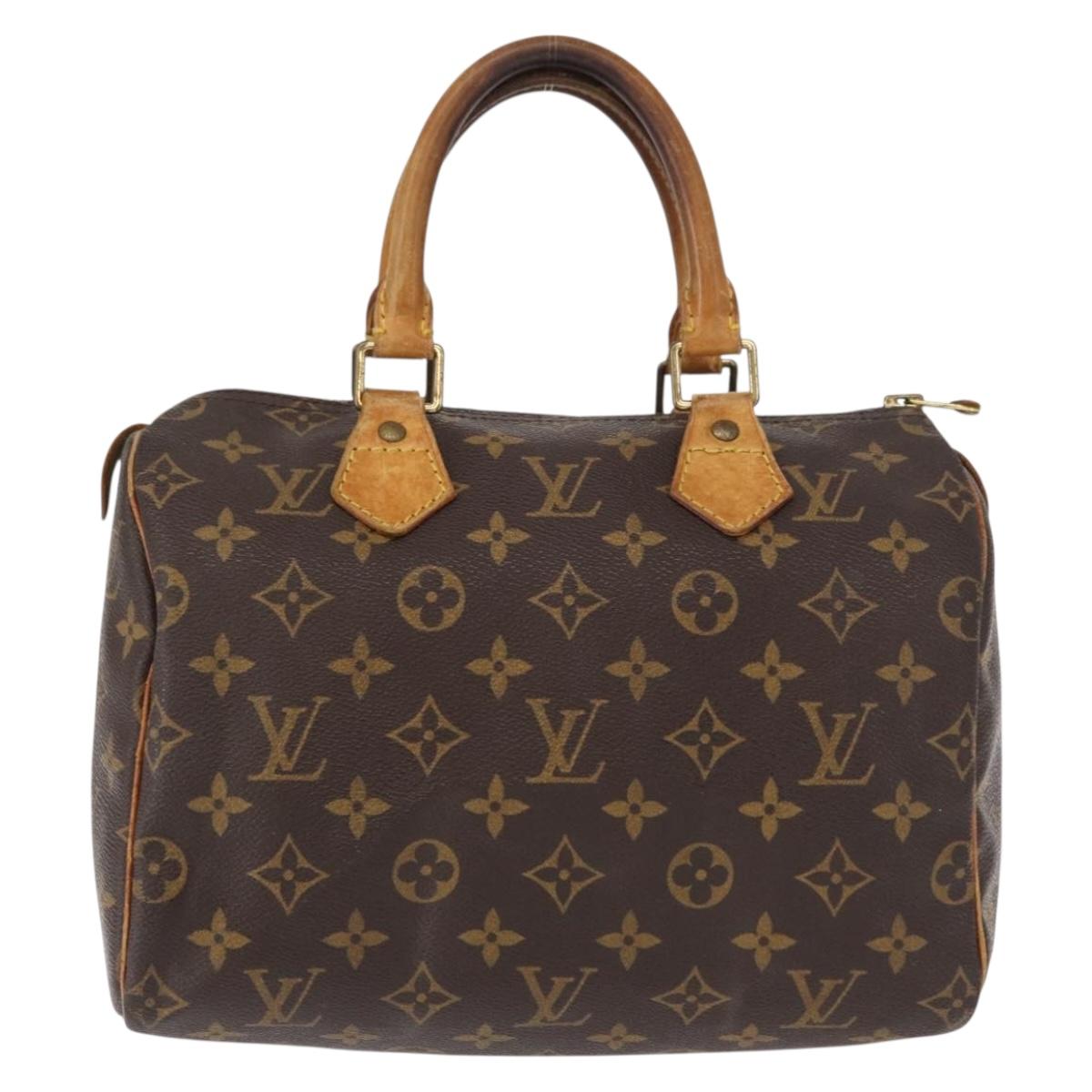 LOUIS VUITTON Monogram Speedy 25 Hand Bag M41528 LV Auth am9638