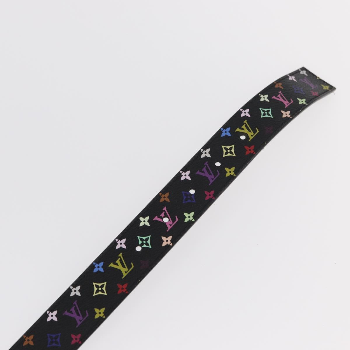 LOUIS VUITTON Multicolor Ceinture Care Belt 70-80 Black M9271 LV Auth am9640