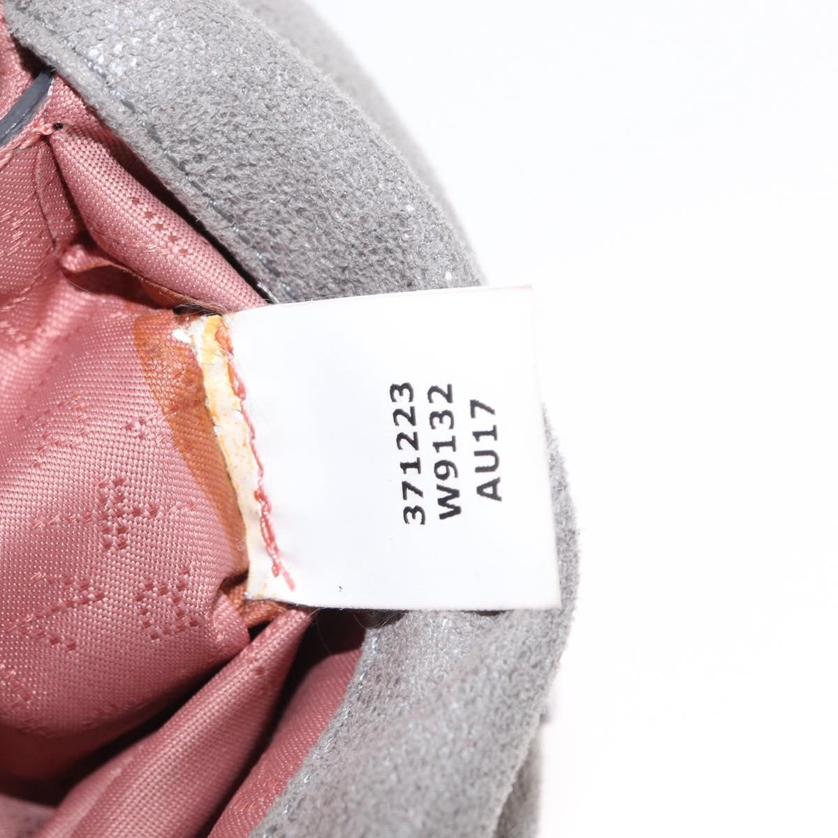 Stella MacCartney Chain Falabella Bag polyester Gray Silver 371223 Auth am9648